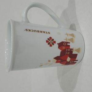 2013 Starbucks Winter Christmas Village Ceramic Mug 12oz Coffee Cup
